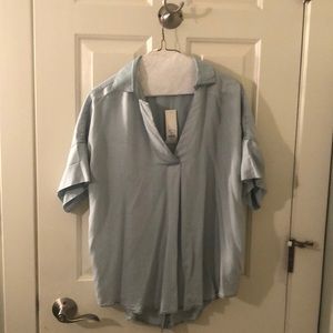 Chambray style dress top